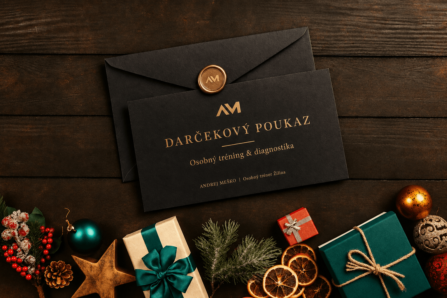 vianočný darček pre IT špecialistu, manažéra, mamu, otca. voucher na osobný tréning, dar zdravia. darčekový voucher daruj zdravie. andrej meško osobný tréner žilina